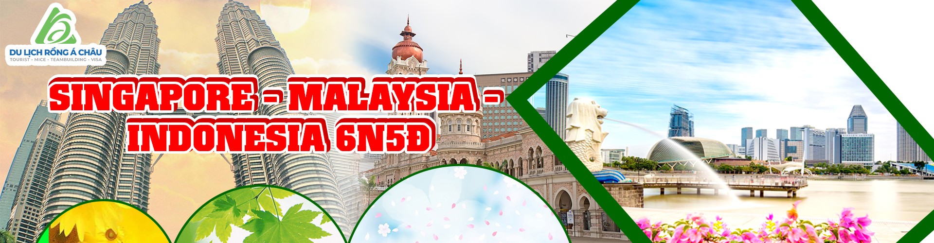 tour singapore - indonesia - malaysia 6 ngày 5 đêm